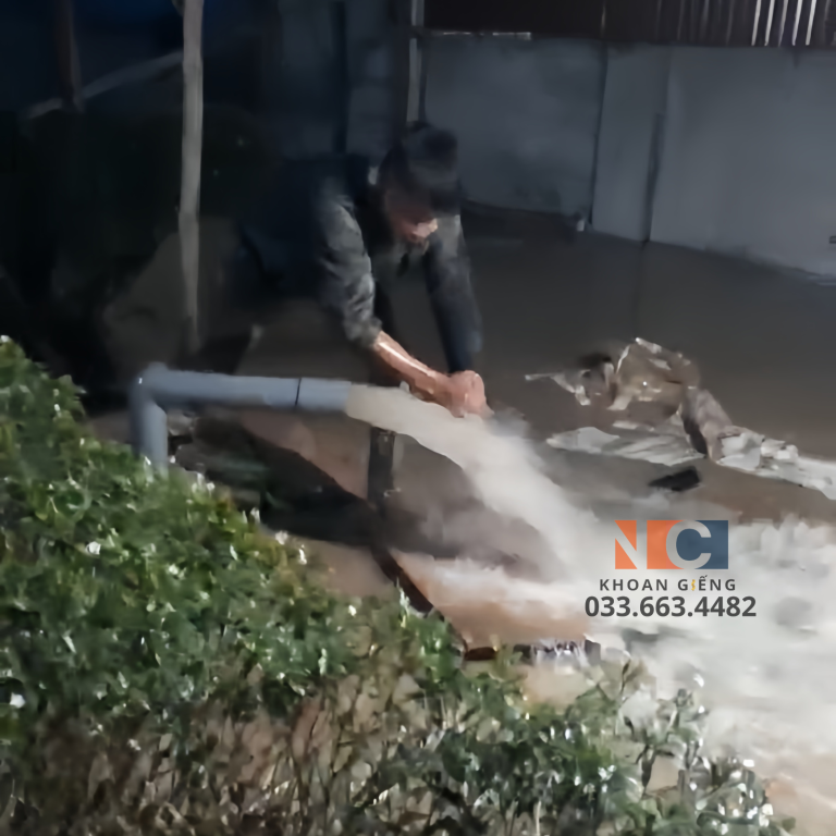 Công trình khoan giếng Nam Cường 1
